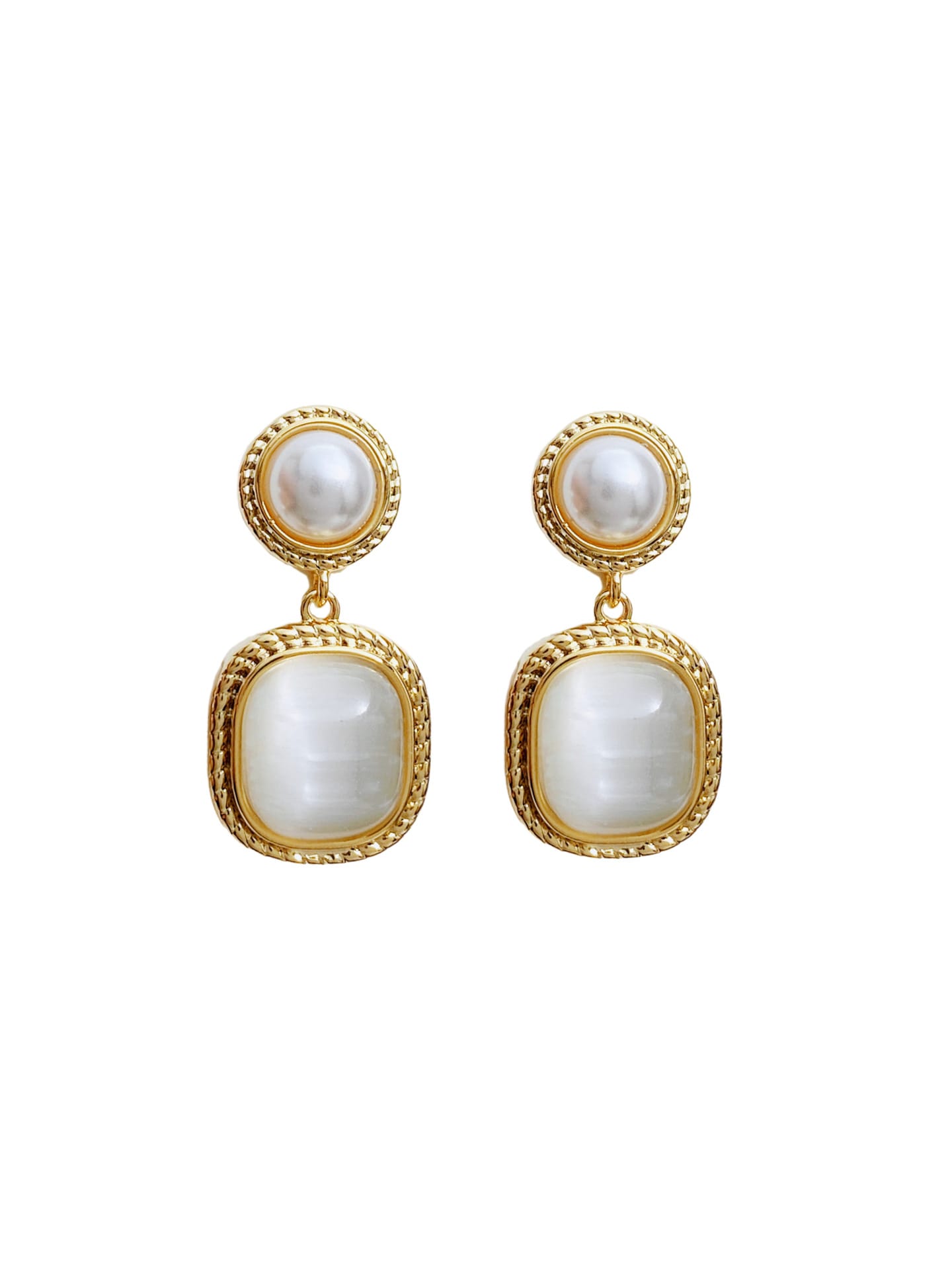 Veena Cats Eye Drop Earrings