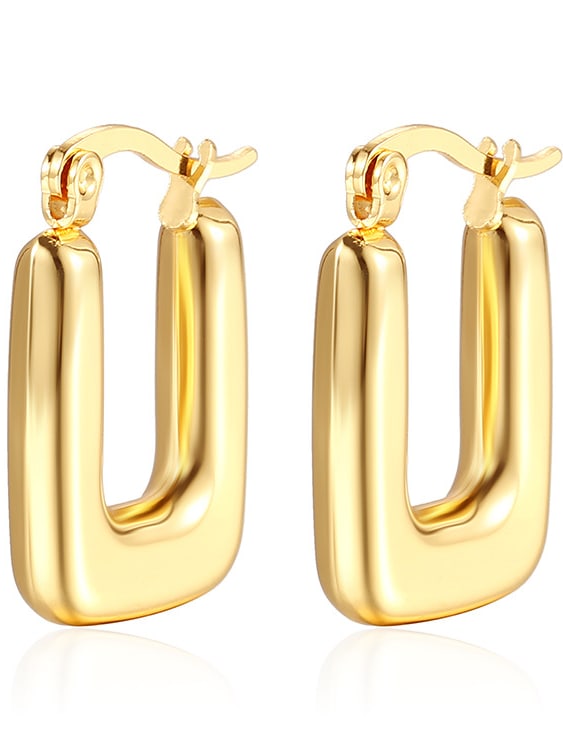 Golden Bar Drop Earrings