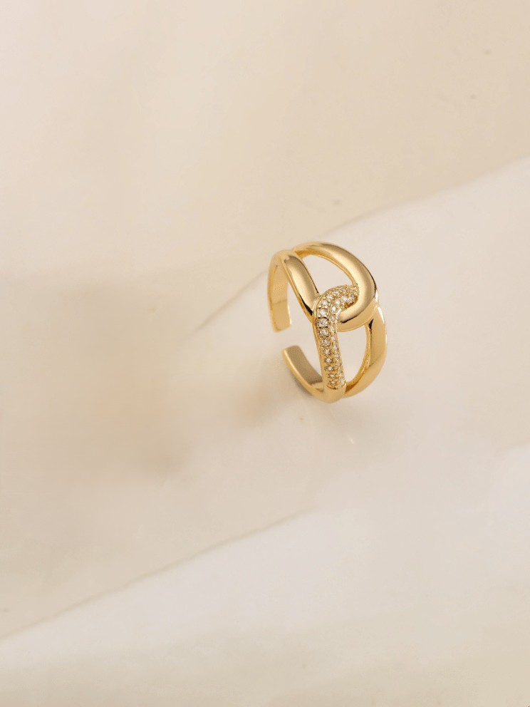 Rhinestone Minimalist Stackable Ring