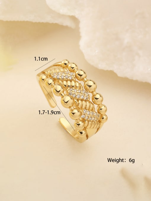 Cubic Zirconia Leaf Band Ring