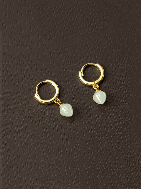 Jade Silver Luxury Earrings