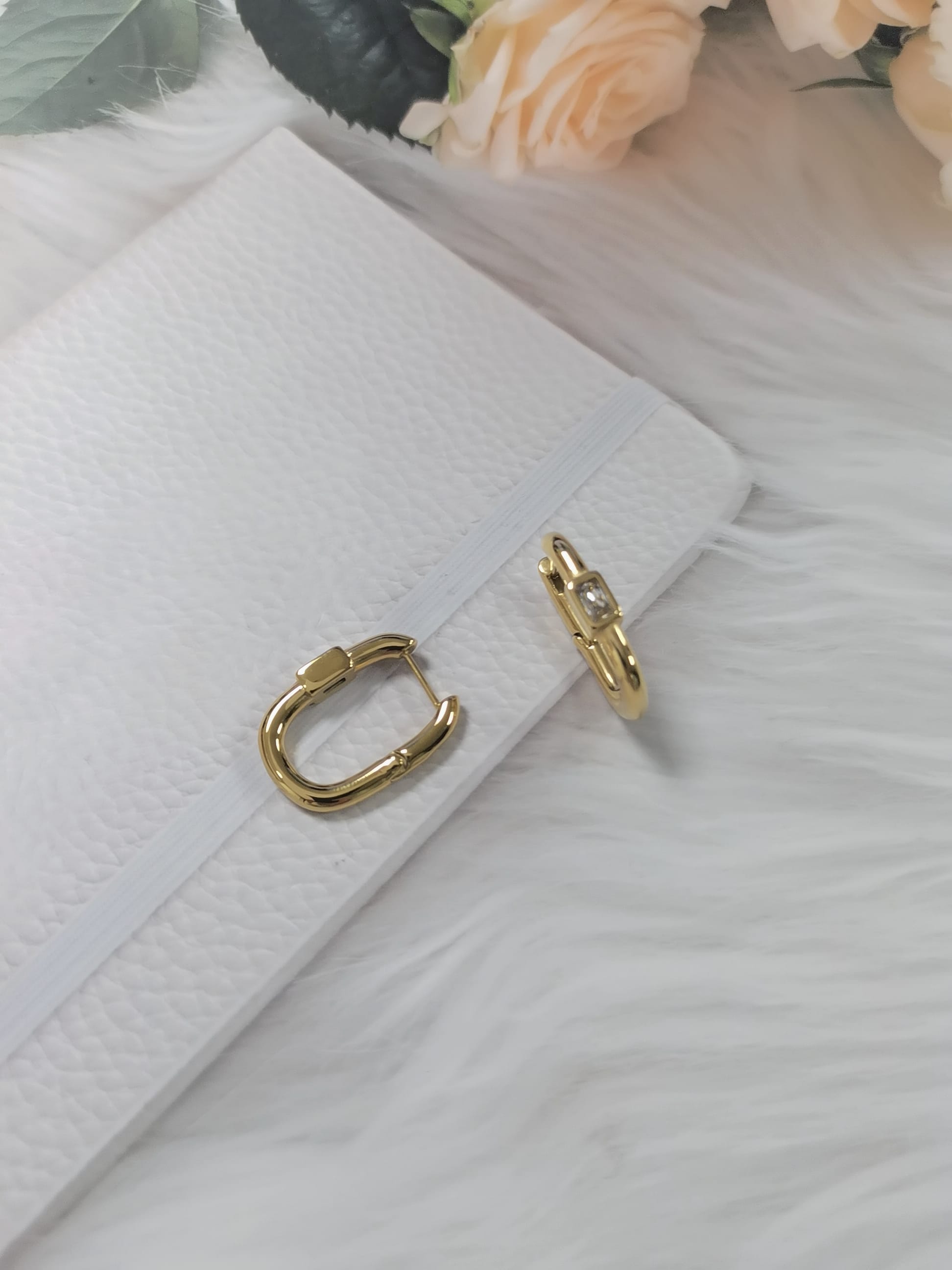 Chunky Gold Huggie Earrings