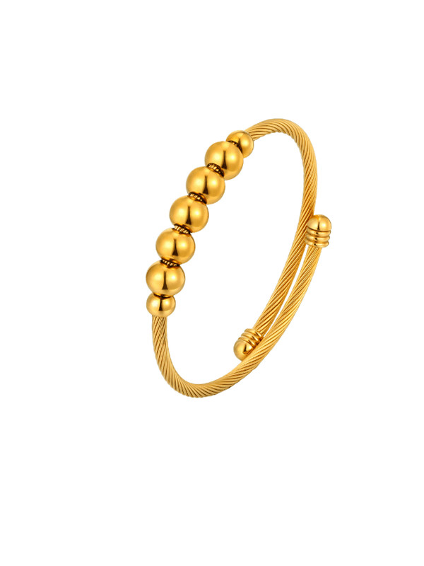 Golden Orbit Cuff Bangle