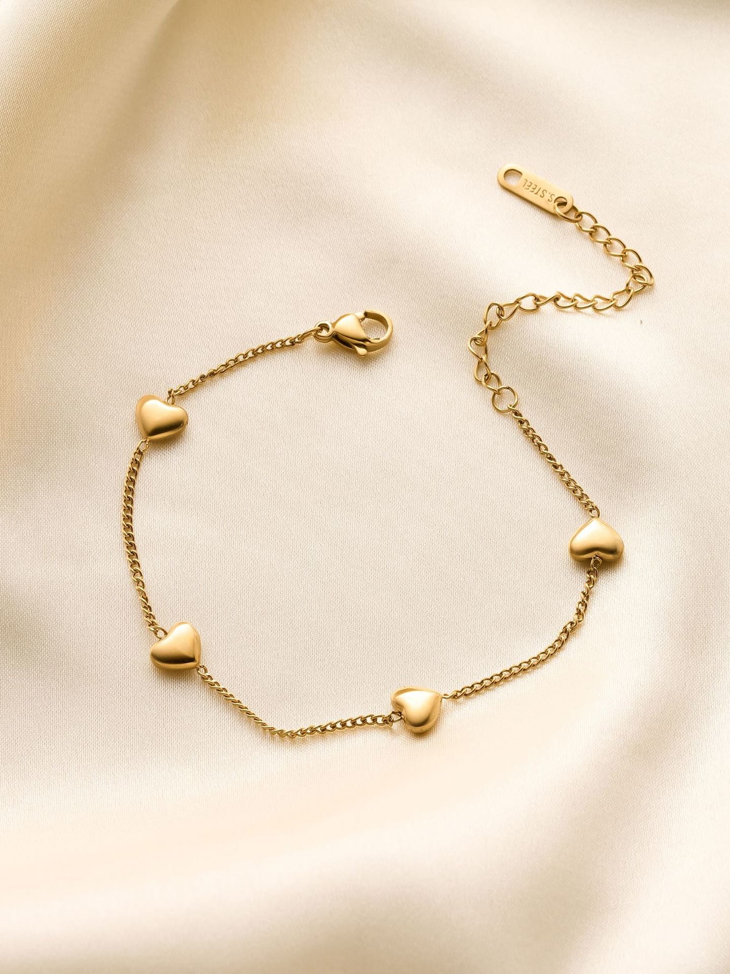 Amour Heart Chain Bracelet