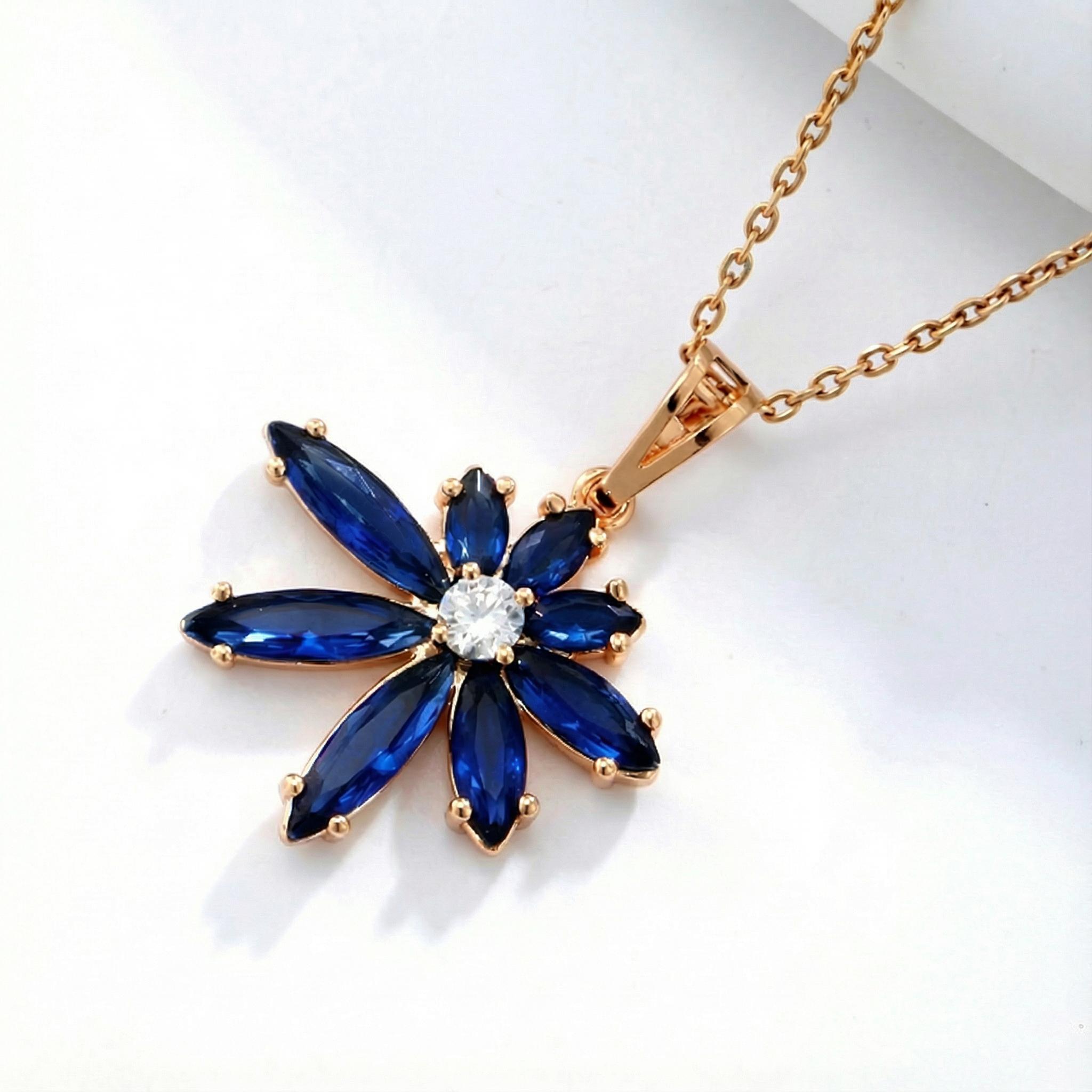 Allure Crystal Blossom Necklace