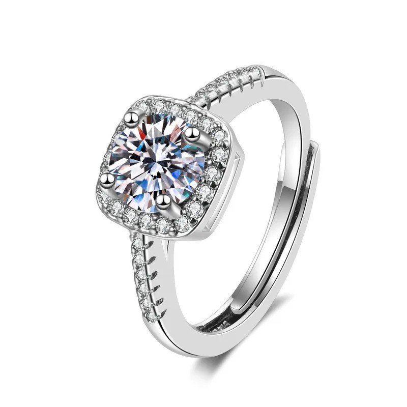 Cushion Halo Solitaire Ring